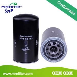 Customized Parts Auto Trucks Oil Filter for Komatsu Engines 6736-51-5142
