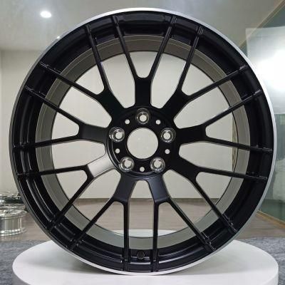 Wheels Forged Monoblock Wheel Rims Deep Dish Rims Sport Rim Aluminum Alloy American Racing Wheels with Matt Black Machined Face for Benz