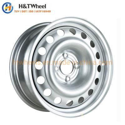 H&T Wheel 684401 Black or Silver Surface 16X7.0 PCD 4X108 16 Inch Steel Car Wheels Rims