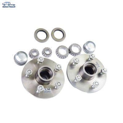 RIGID HITCH INCORPORATED Trailer Hub Kit (BT-100-F) 4 Bolt on 4 Inch Circle - Fits 1&quot; and 1-1/16&quot; Spindle