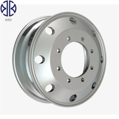 22.5X6.75 22.5&quot; Inch OEM Heavy Duty Truck Trailer Bus Tubless Polished Forged Alloy Aluminum Wheel Rims