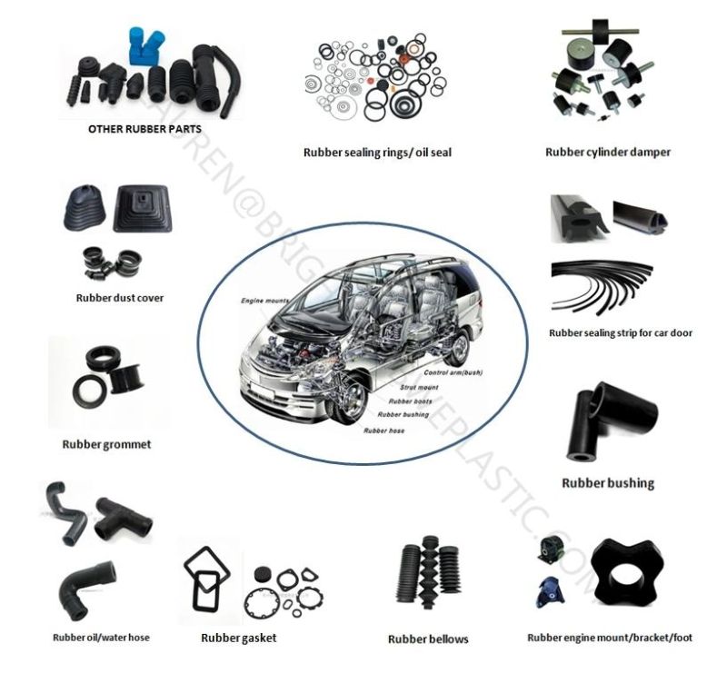 Custom Compression Molded Rubber Parts with 3m Glue