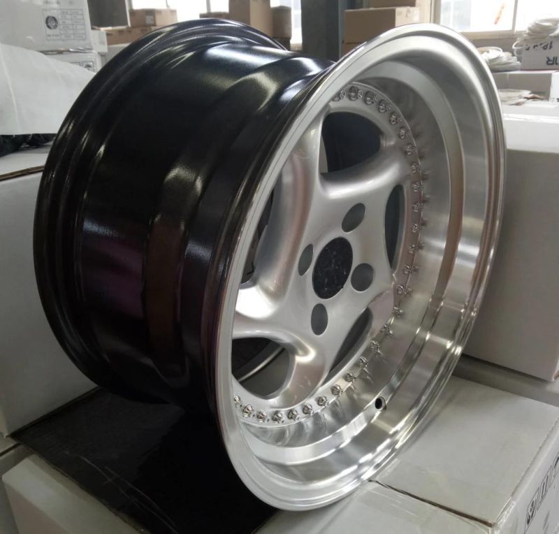 15X8.25 Inch Passenger Car Tires PCD 4X100/4X108/4X114.3/5X100 Et 10 Alloy Wheel OEM/ODM/Customized Replica Wheels