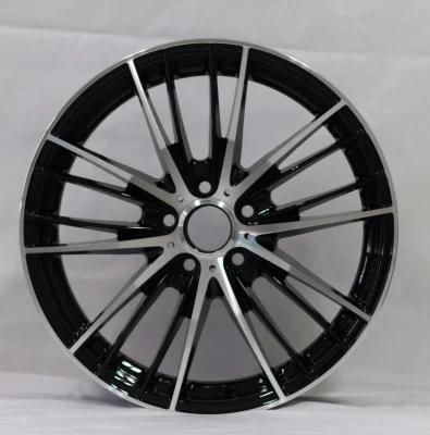 After Alloy Wheels with Black Machine Face