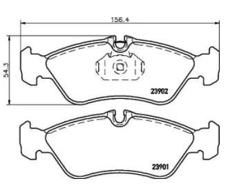 Auto Part Ceramic Disc Brake Pad for Mercedes-Benz A0024204020 Non-Asbestos