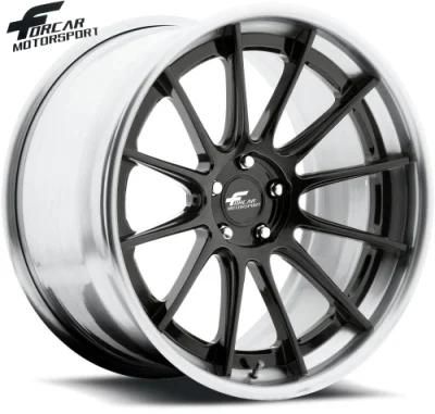 Forged Customized 2-Pieces Alloy Wheel Rims for Passenger Car