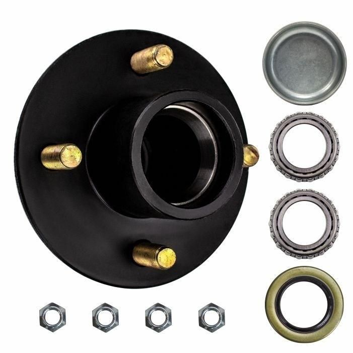 Trailer Hub Kit - 5 Bolt on 4-1/2 Inch Circle with 1-1/16 inch I.D. Bearings