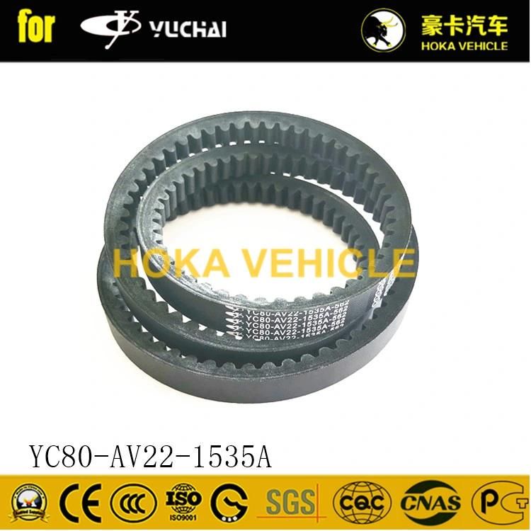 Original Yuchai Engine Spare Parts Fan Belt Yc80-AV22-1535A for Heavy Duty Truck