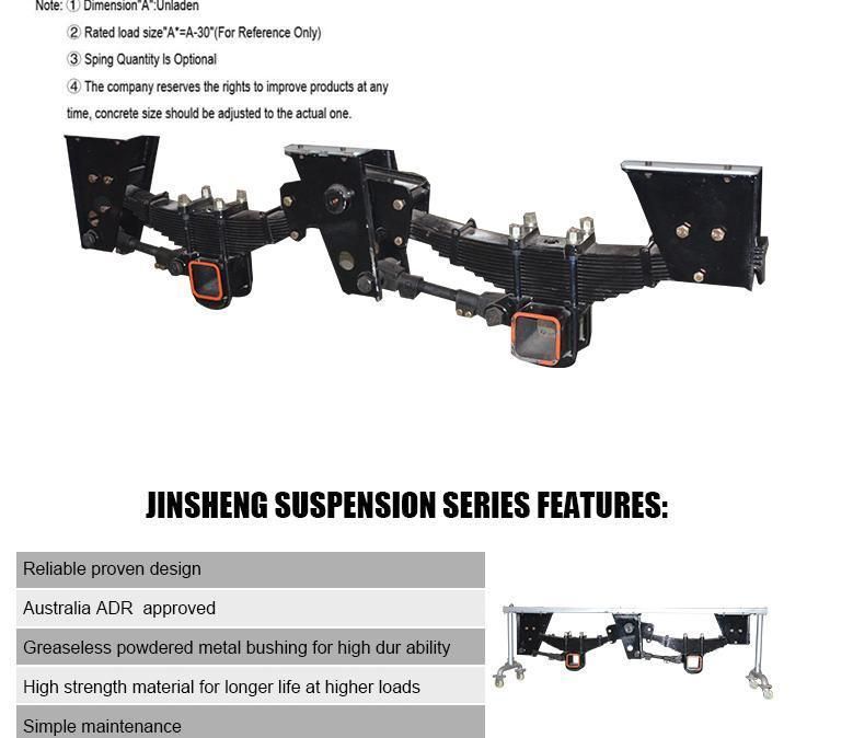 Cheap Price Axlestype Trailer Mechanical Suspension Auto Parts Spare Parts