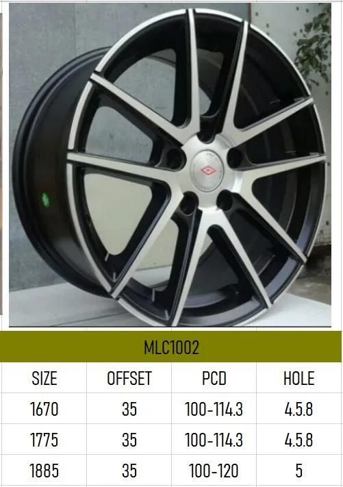 MLC1002 Aluminium Alloy Car Wheel Rim Auto Aftermarket Wheel