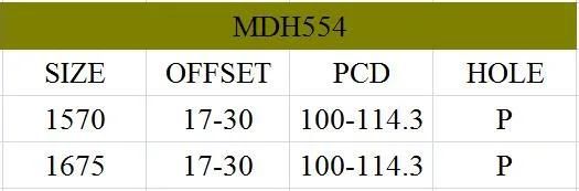 MDH554 JXD Brand Auto Spare Parts Alloy Wheel Rim Aftermarket Car Wheel