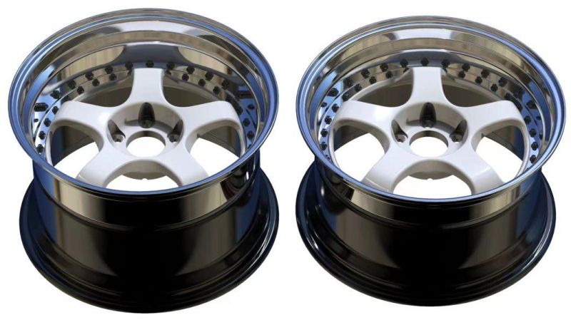 Two-Piece 18~22 Inch Car Rim Aviation Aluminum Alloy 6061 Custom Forged Alloy Car Wheels