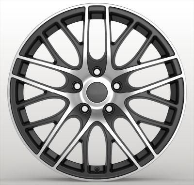 17*7.0 Inch 5*110 PCD Alloy Wheel Car Black Machined Face Aluminum Alloy Wheel