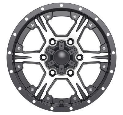 15X7.0 Inch 6X139.7 PCD 20 Et China Professional Forged Alumilum Alloy Wheel Rims Black Color Finish for Passenger Car Wheels Car Rims