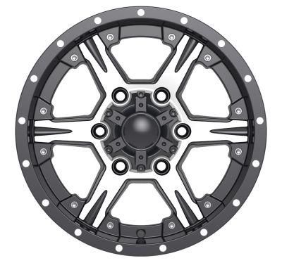 15X7.0 Inch 6X139.7 PCD 20 Et China Professional Forged Alumilum Alloy Wheel Rims Black Color Finish for Passenger Car Wheels Car Rims