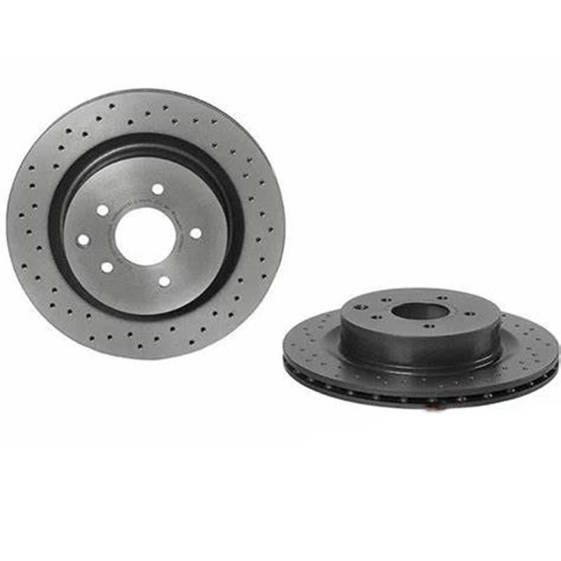 Non-Coated Cast Iron, 43206CD005 Vented Front Car Disc Brake Set for Nissan 350 Z Roadster (Z33) 2003-