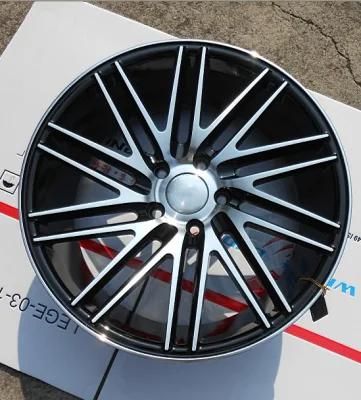 Black/Silver Machine Face Car Alloy Wheel Rims for Vossen 17 18 Inch