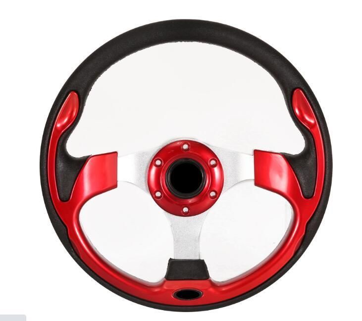 330mm Racing Car Steering Wheel with Aluminum Leather