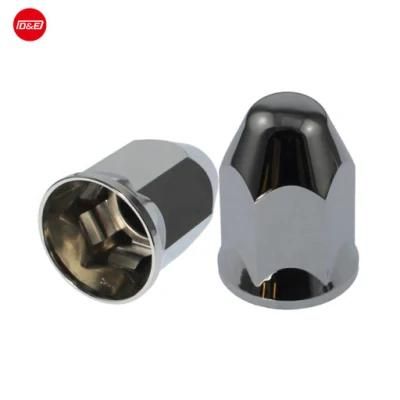 ABS Plastic Chrome Lug Nut Cover Wheel Nut Cover 33mm Diameter and 75mm Height Wheel Lug Nut Cover