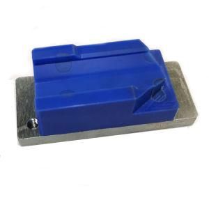 High Precision CNC Machined Stainless Stael Plus Blue Nylon Blocks for Holder