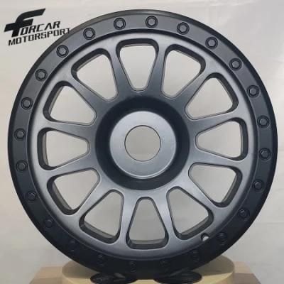 Gloss Black Machine Face Offroad Aftermarket Car Alloy Wheel for 4*4 SUV