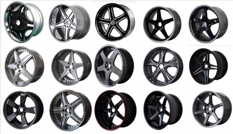 Customized 3 Piecesd Forged Wheels Outer Barrel Rims