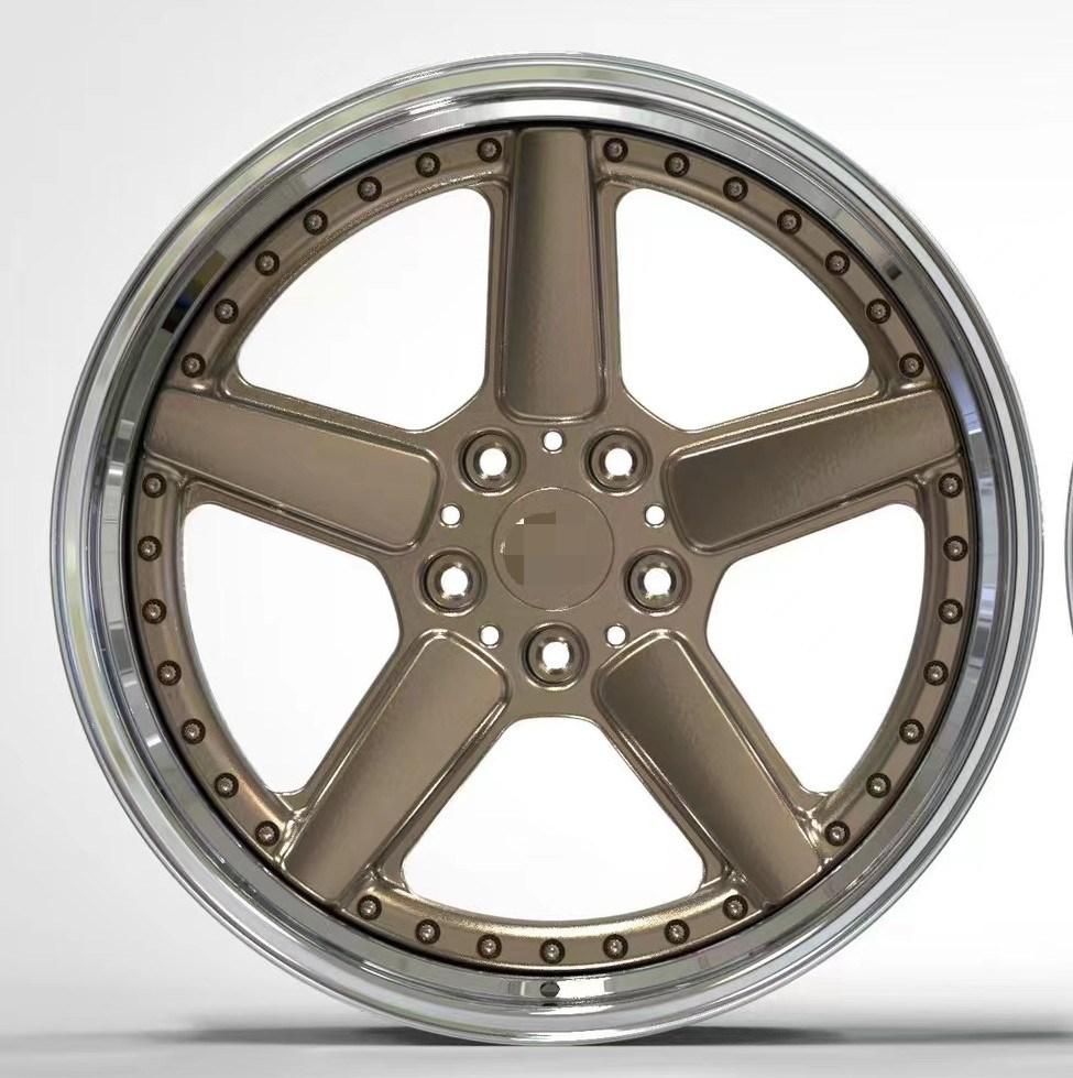 Aviation Aluminum 6061 Customized Forged Automobile Wheel PCD5X120 Forged Automobile Wheel
