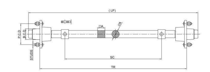 Trailer Parts Use Axles Agriculture Small Trailer Axles