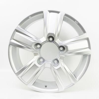 Fine Milling 5 Hole White Color Casting Alloy Wheel for Car Parts