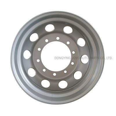 Heavy Duty Steel Truck Wheels Tubeless Rims 24.5*8.25