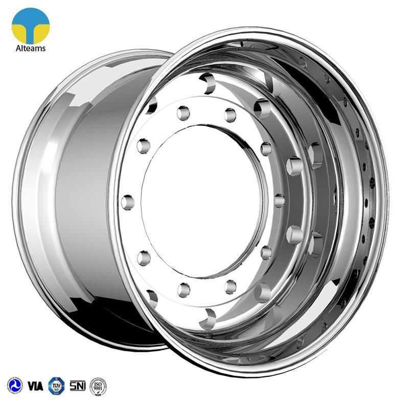 22.5X14 Deep Dish Racing Aluminium Wheel Rim with Polishing Finish Color