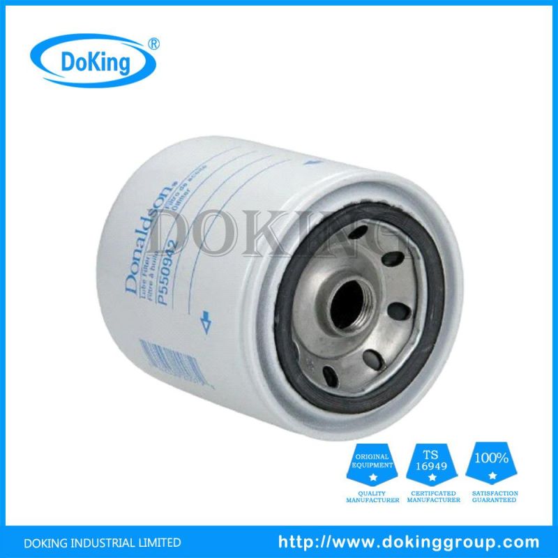 Best Price Spare Parts Oil Filter P550942 for Trucks