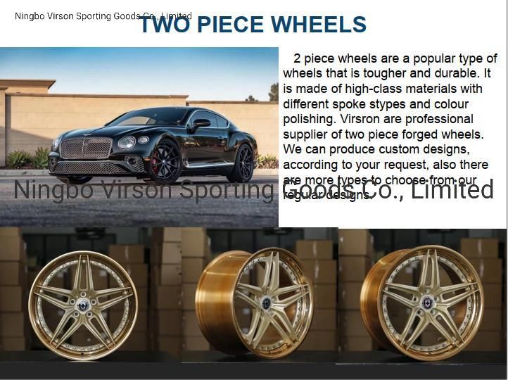 18 19 20 21inch Custom Forged Alloy Wheels Bronze Finished Forged Wheels for Racing Cars