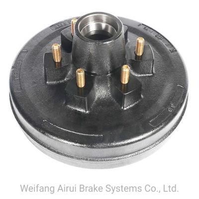 Factory Direct Sales of High Quality Brake Drum 6 Studs with Bearings 25580 and 15123 for 3 Tons Camper Trailer