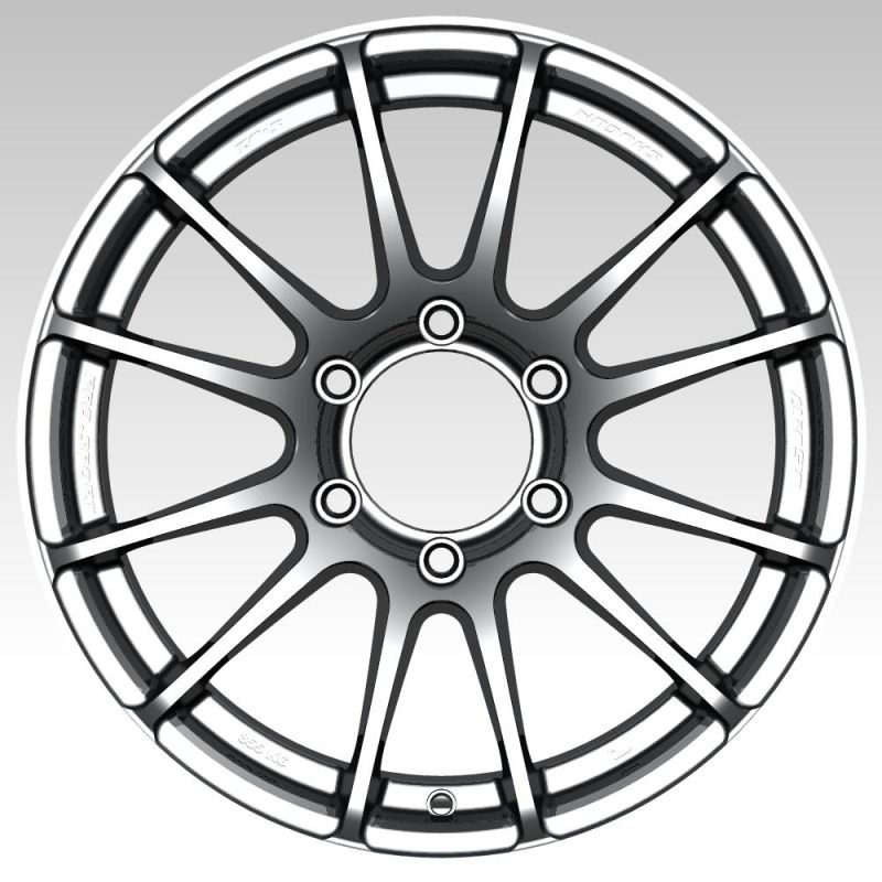 OEM/ODM 17 Inch 6X139.7 Aluminum Alloy Wheel Rim for Passengers Car Tires Factory Wholesale Rims Black Machined Face and Lip