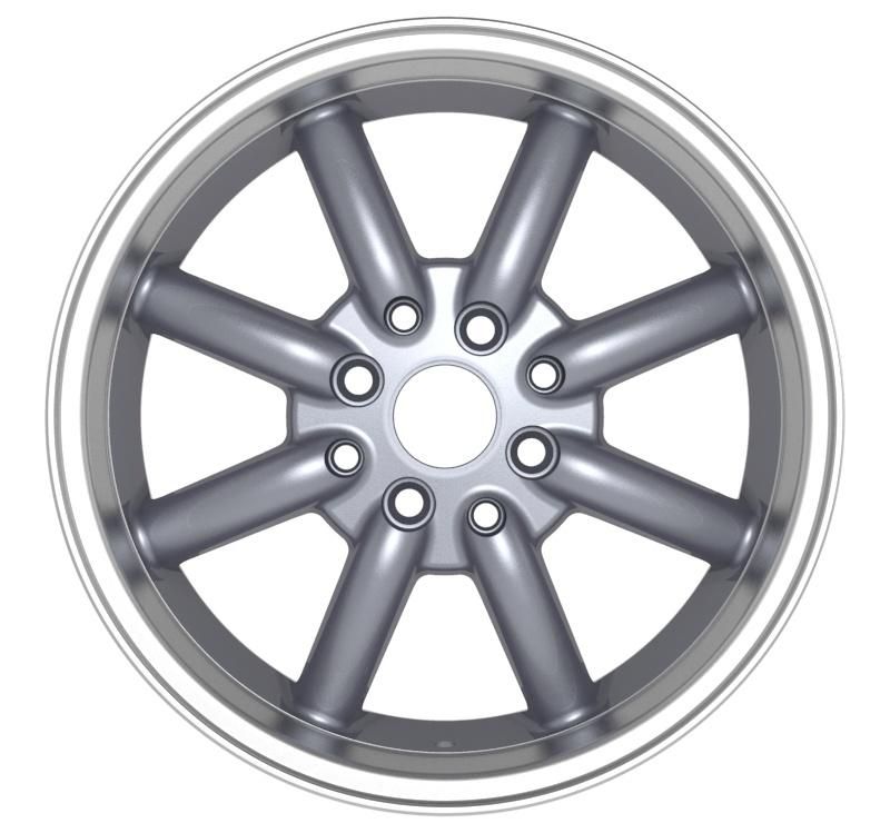 Professional Manufacturer Alumilum Alloy Wheel Rims 14/15/17 Inch Bronze Machined Lip for Passenger Car Wheel Aftermarket Wheel