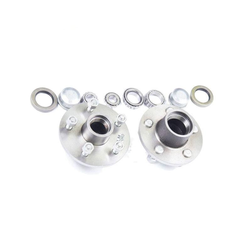 RIGID HITCH INCORPORATED Trailer Hub Kit (BT-100-F) 4 Bolt on 4 Inch Circle - Fits 1" and 1-1/16" Spindle