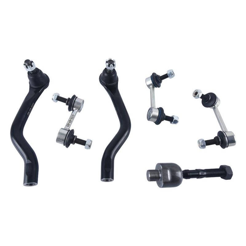6 Pieces Suspension Kit Includes Front &Rear Stabilizer Link, Front Inner Tie Rod Endoutside and L/R Tie Rod End for Honda Odyssey 05-08