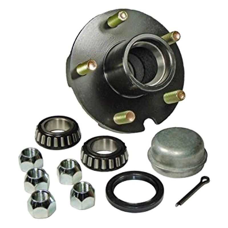 5 Bolt on 4 1/2" Trailer Hub with 1 1/16" Bearings (44649) - Hubs - Hubs, Drums, Bearings, & Parts - trailer idler hub