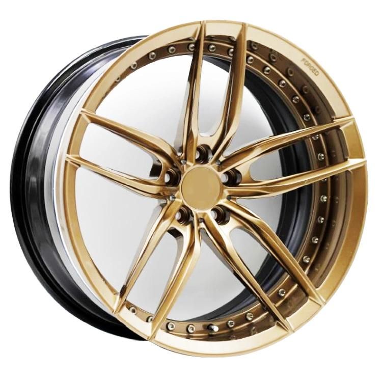 All Matt 3piece Polish Alloy Wheel Replica for Aftermarket