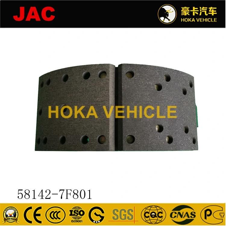 Original and High-Quality JAC Heavy Duty Truck Spare Parts Brake Shoe 58142-7f801