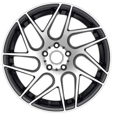 18*8.5 Inch Chrome Machined Face Black Aluminum Car Rims Alloy Wheels