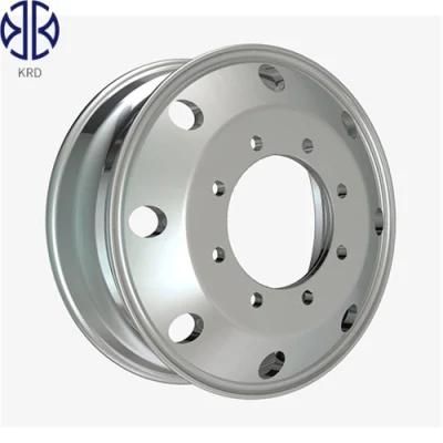7.50X22.5 High Quality OEM Truck Trailer Dump Polished Forged Aluminum Alloy Wheel Rims