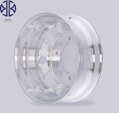 19.5 Inch 6.75 7.5X19.5 OEM Brand Bright High Quality Truck Trailer Bus Dump Two Polished Forged Alloy Aluminum Wheel Rim