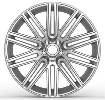 21 Inch 112 PCD 5 Hole 41 Et Alumilum Alloy Wheel Rims Silver Color Finish Wheels for Passenger Car Wheel China Professional Manufacturer