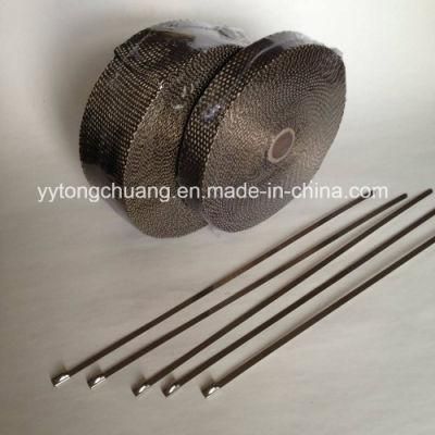 Universal Thermal Titanium Exhaust Header Heat Wrap