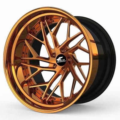 2-Pieces Aluminum Customized Forged Car Wheels 4 PCS Rim