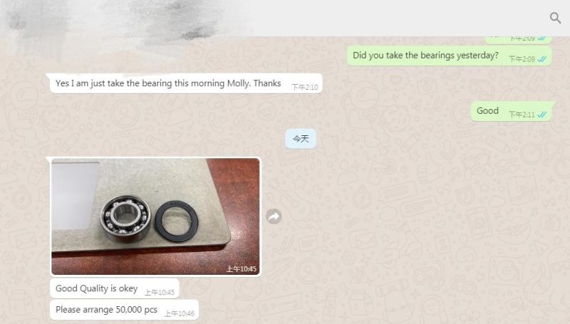 Factory Price Auto Bearing 6200 Deep Groove Ball Bearing