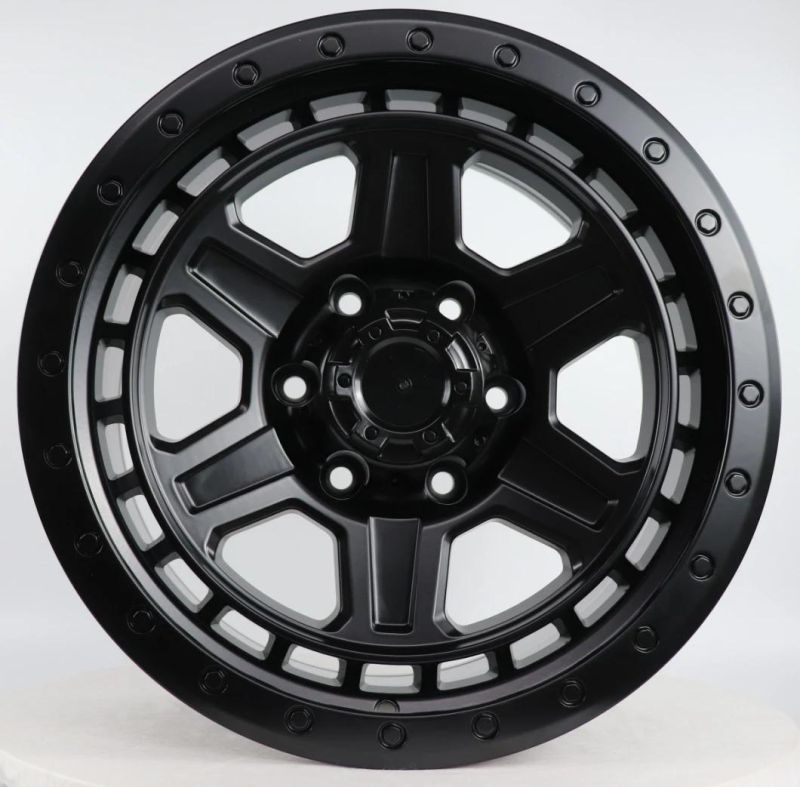 Professional Custom Rims 17 Inch 6 Holes 6X114.3 Alloy Car Wheels with Rivets