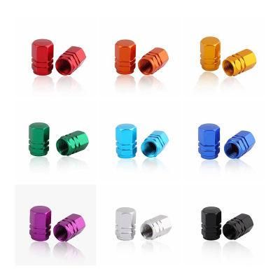 Custom Stock Aluminum Tire Valve Caps for Car, Motorcycle, Bicycle
